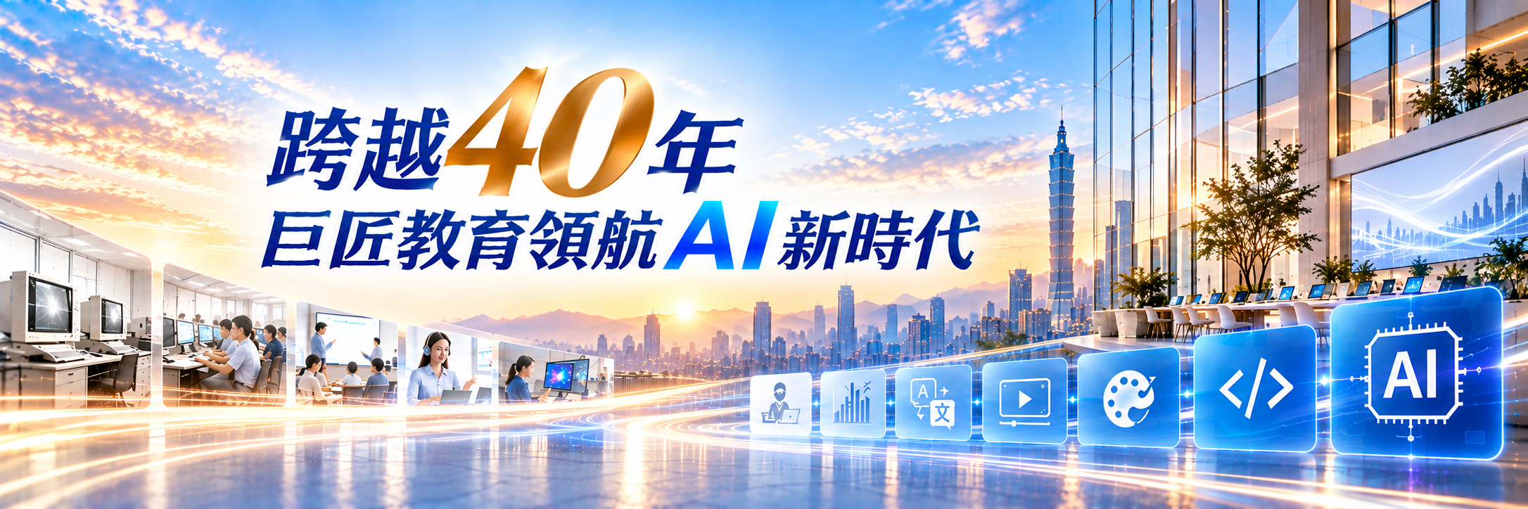 跨越40，巨匠教育領航AI新時代